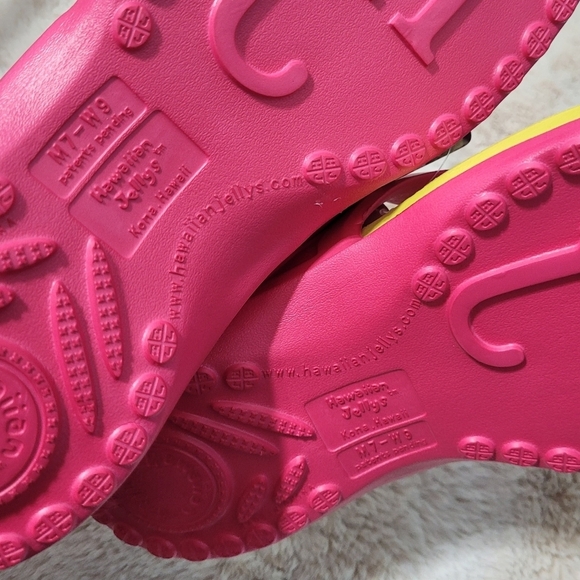 Hawaiian Jellys Slide Flip Flop Thong Flat Sandals Women's Sz 8 - Picture 11 of 11